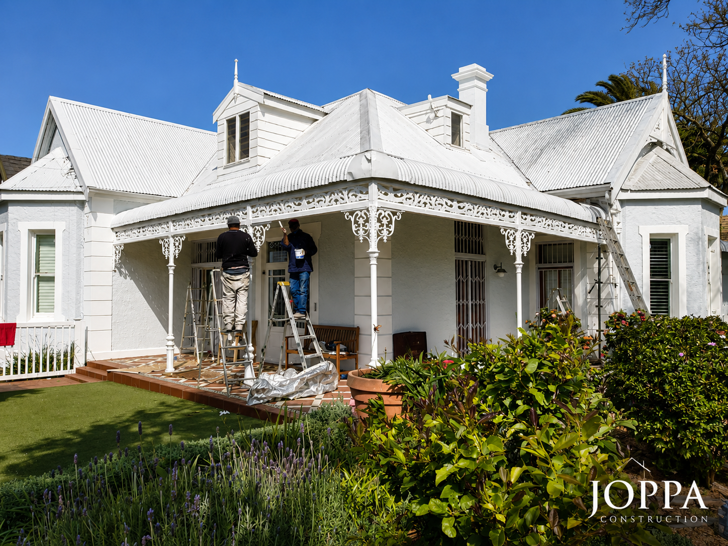 Victorian home exterior repainting completed by JOPPA Construction